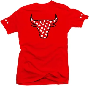 SNELOS Shirt Match Sneaker 14 Gym Red Toro Match Jordan Tee