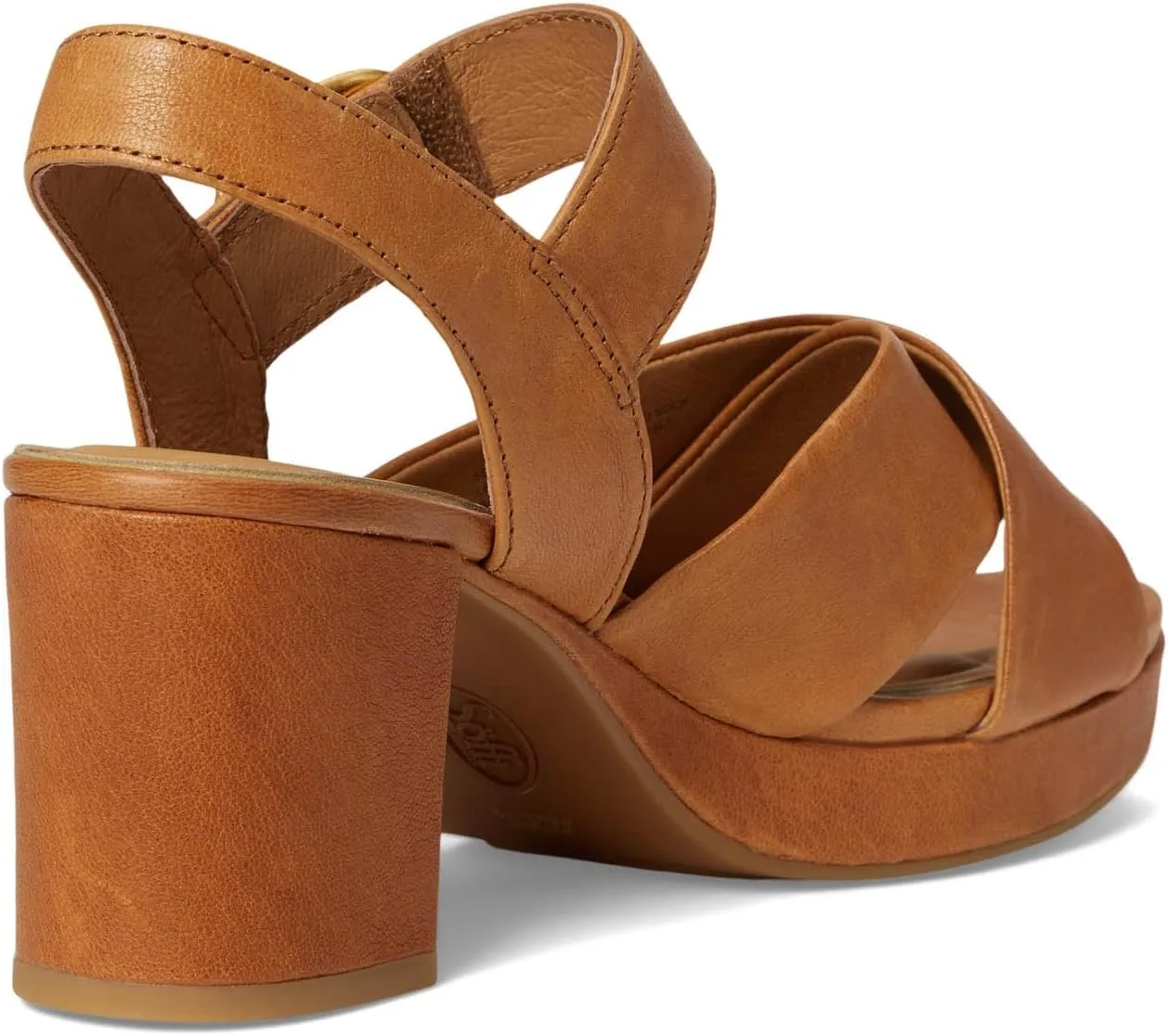 Sofft Women's Lizzie Heeled Sandal, Luggage, 7.5