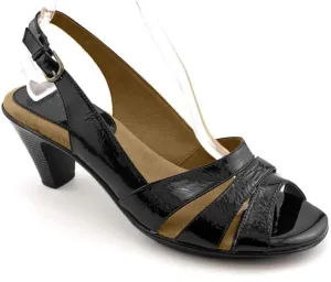softspots Women's Black Patent Neima 7 C US