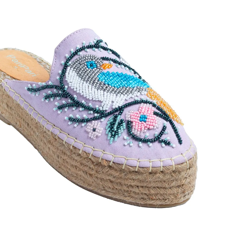 Songwing Espadrilles Lavender Platforms