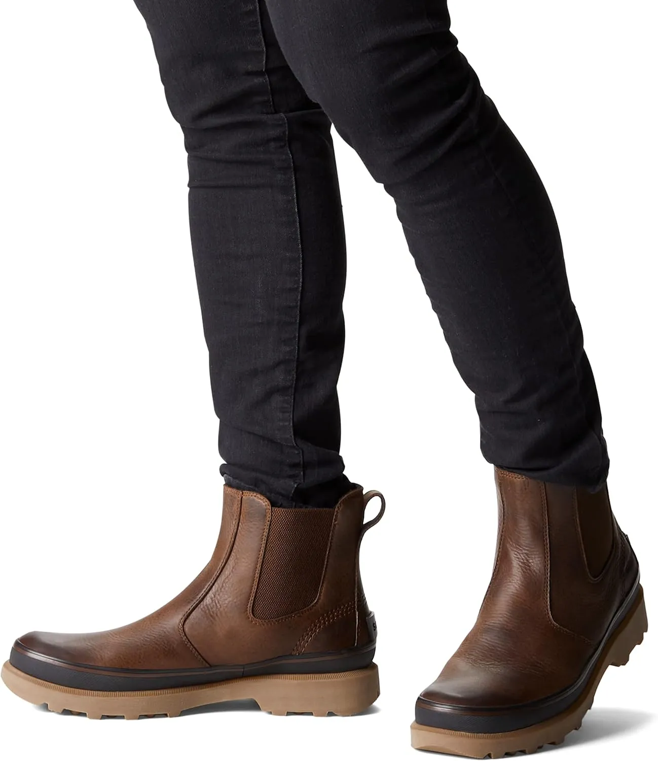 Sorel Men's Caribou Chelsea WP — Waterproof Leather Rain Boots