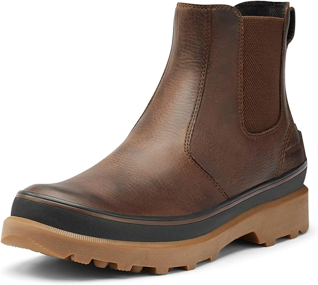 Sorel Men's Caribou Chelsea WP — Waterproof Leather Rain Boots