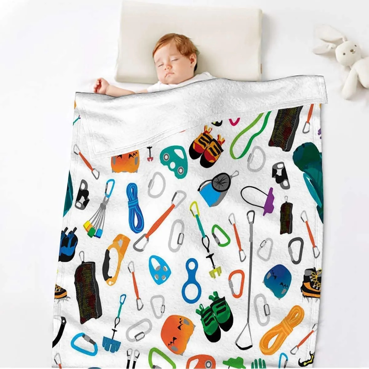 Sport Shoes Sneakers Colorful Character Blanket Soft Flannel Fleece Lightweight Ultra-Soft Micro Fleece Blanket for Couch Sofa Bed Bedroom 30x40 Inches
