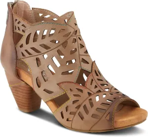 Spring Step L'Artiste Icon Sandals for Women - Ladies Casual Flats Platform Sandal - Hand Painting Summer Shoes for Womens