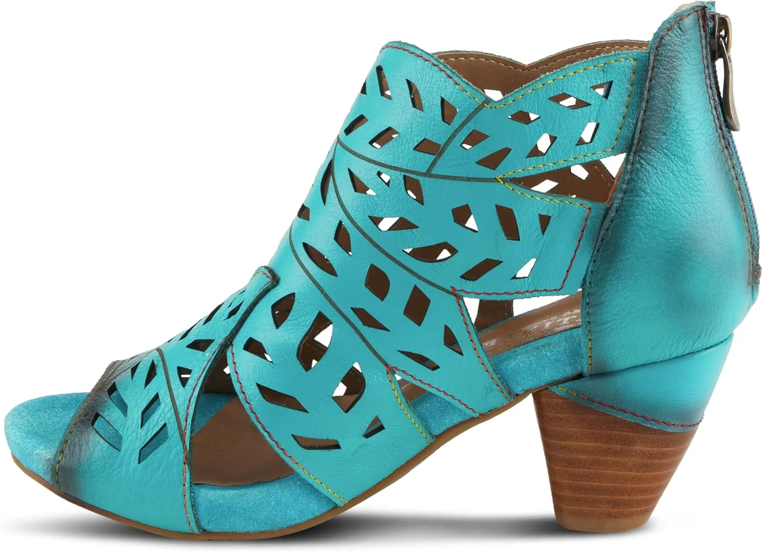 Spring Step L'Artiste Icon Sandals for Women - Ladies Casual Flats Platform Sandal - Hand Painting Summer Shoes for Womens