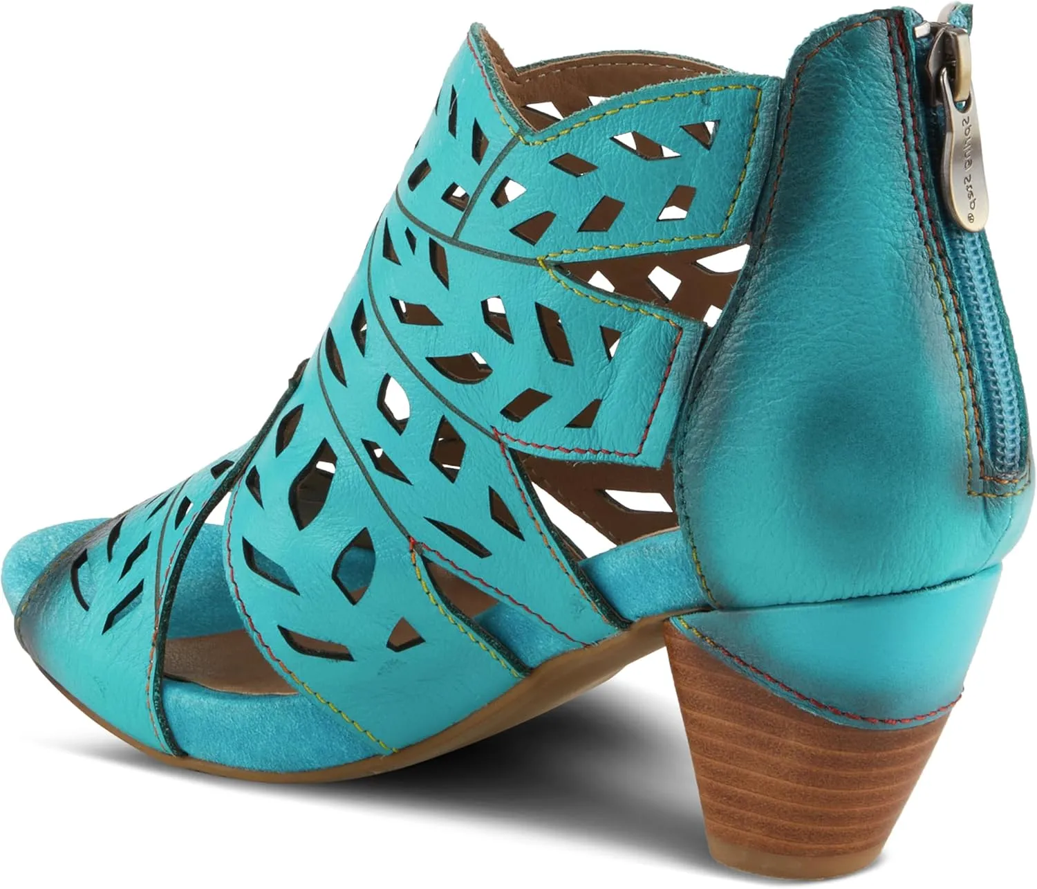 Spring Step L'Artiste Icon Sandals for Women - Ladies Casual Flats Platform Sandal - Hand Painting Summer Shoes for Womens
