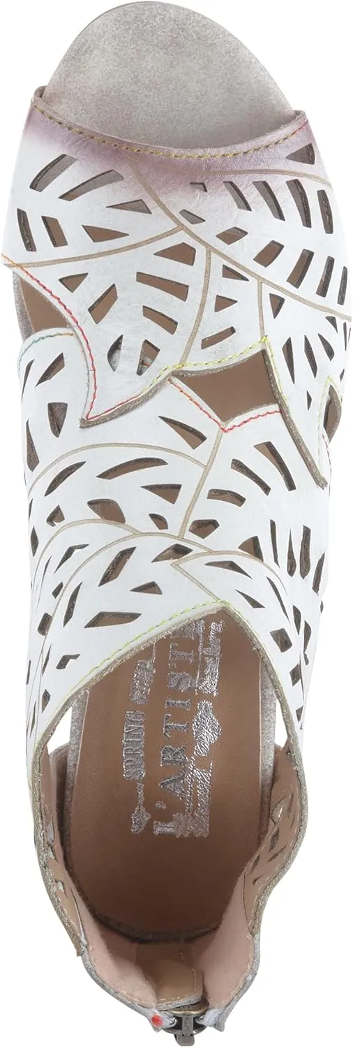 Spring Step L'Artiste Icon Sandals for Women - Ladies Casual Flats Platform Sandal - Hand Painting Summer Shoes for Womens
