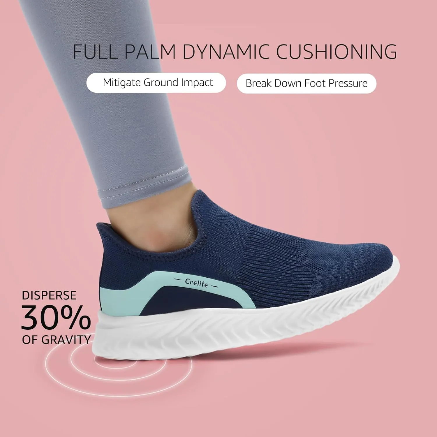 STQ Slip on Sneakers Women Ladies Comfortable Arch Support Soft Breathable Lightweight Tennis Casual Nurse Maternity Elderly Comfort Standing Walking Travelling