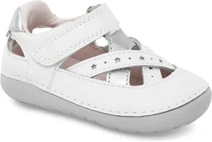 Stride Rite Girls Soft Motion Kiki 2.0 First Walker Shoe, White, 4 X-Wide Toddler