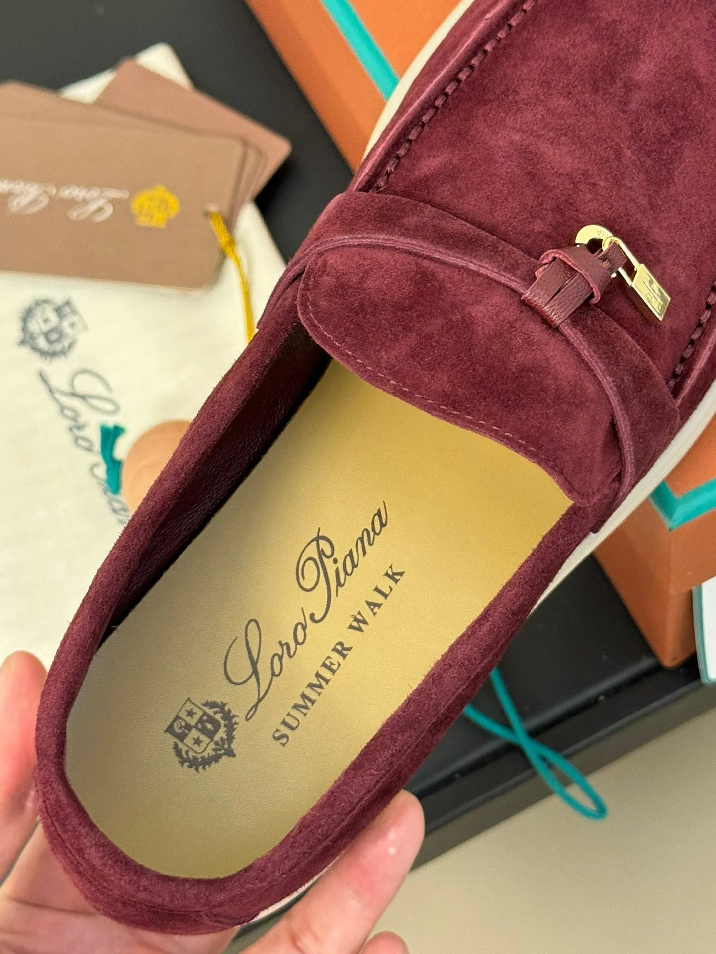 summer charm walk loafer burgundy suede