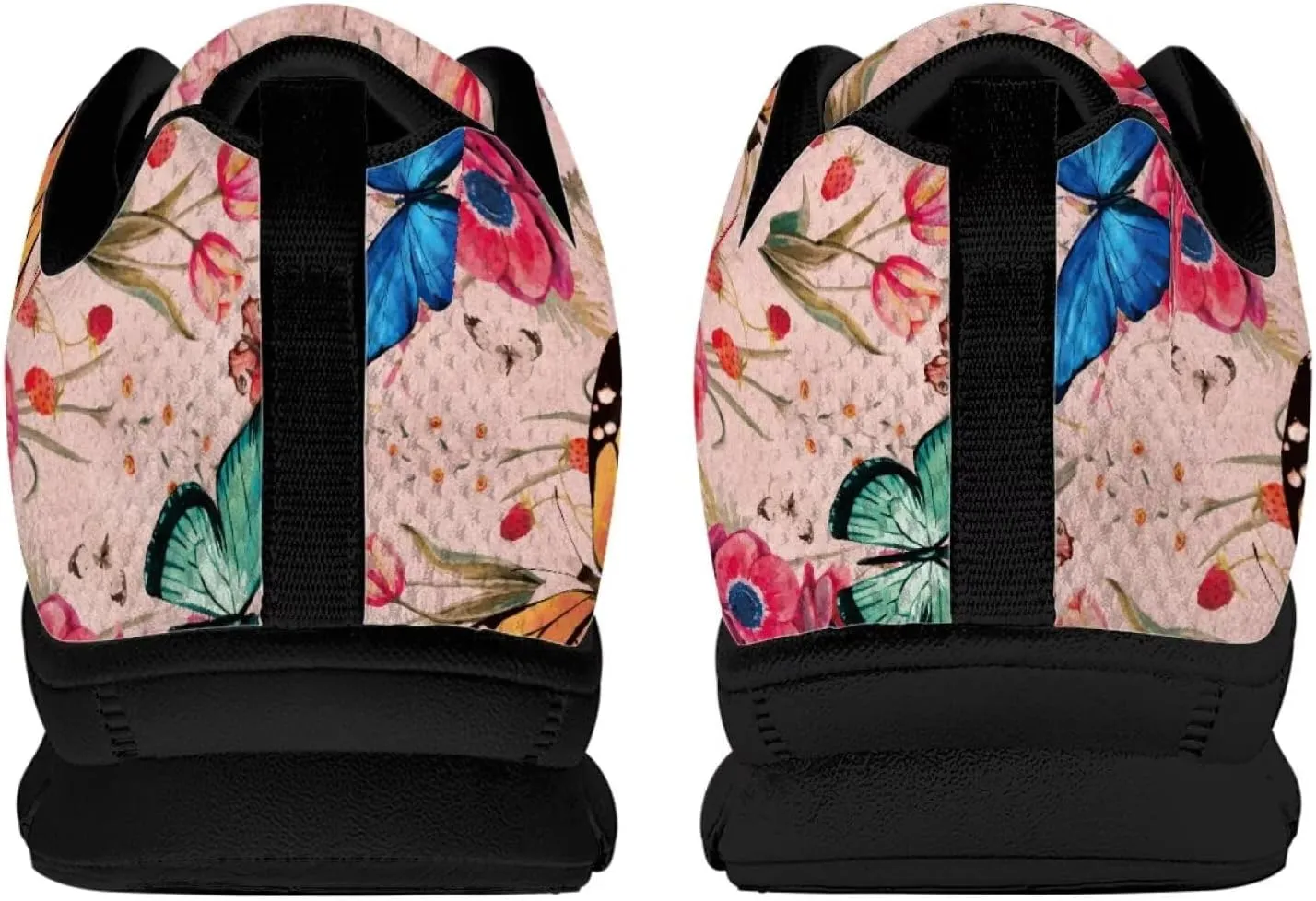 SYtrade Sneakers for Women Tennis Shoes Breathable Lightweight Walking Shoes Black Sole