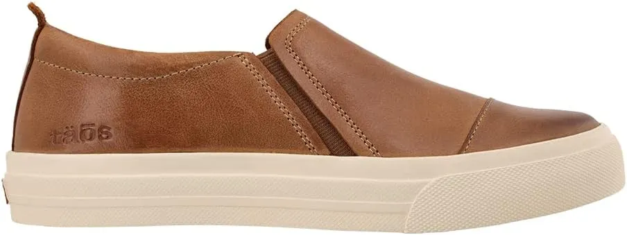 Taos Twin Gore Lux Slip-On Sneakers - Luxe Leather Slip Ons with Curves & Pods Removable Footbed with Arch Support and Metatarsal Support for All Day Comfort and Style