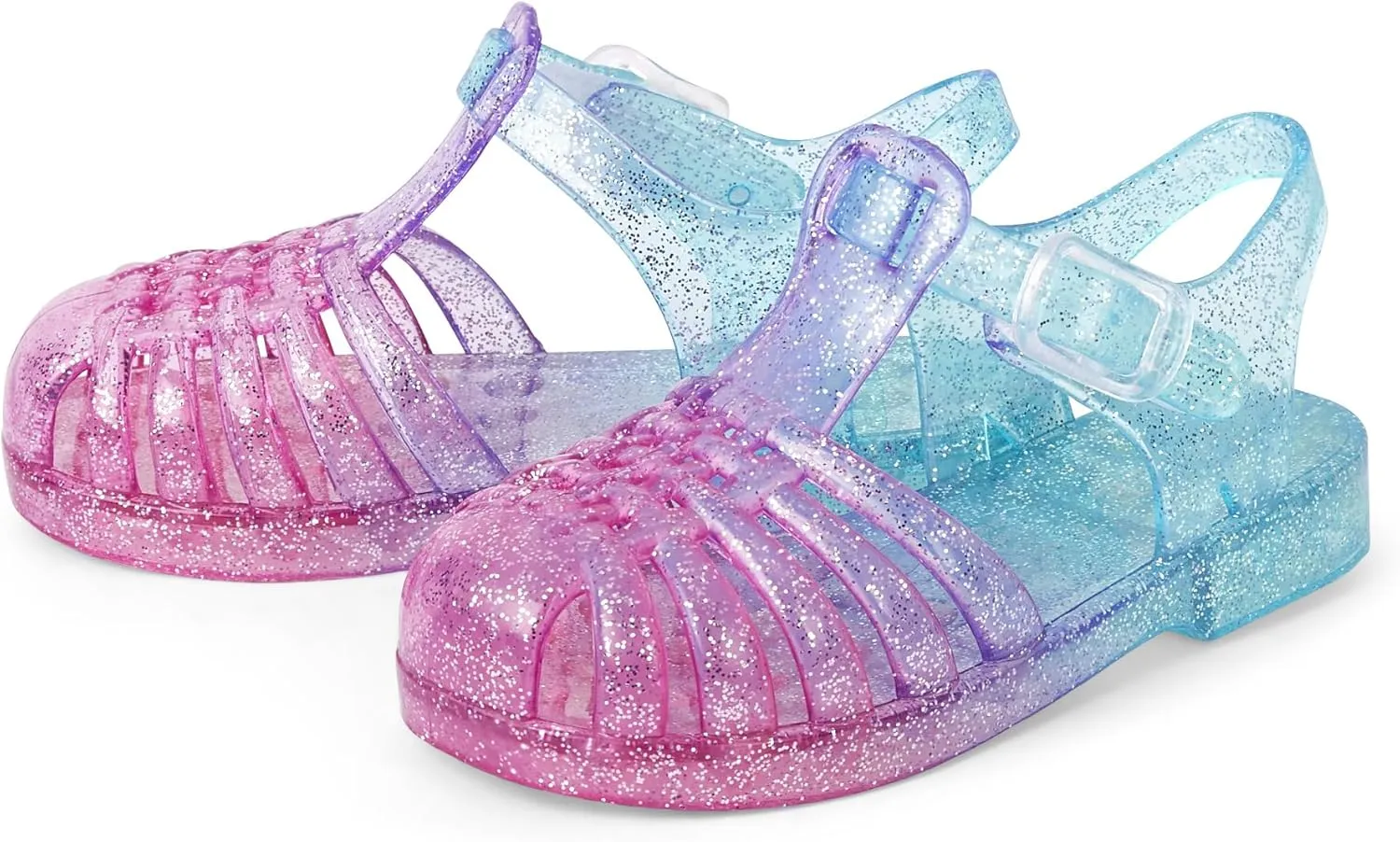 The Children's Place Baby Girls and Toddler Jelly Fisherman Sandals, Ombre Multicolor