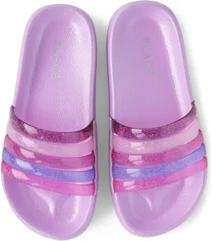 The Children's Place Girls Everday Slip on Slide Sandals