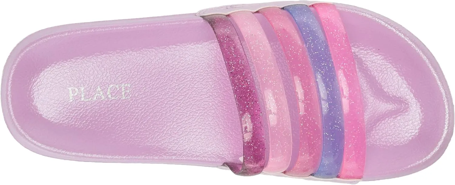 The Children's Place Girls Everday Slip on Slide Sandals