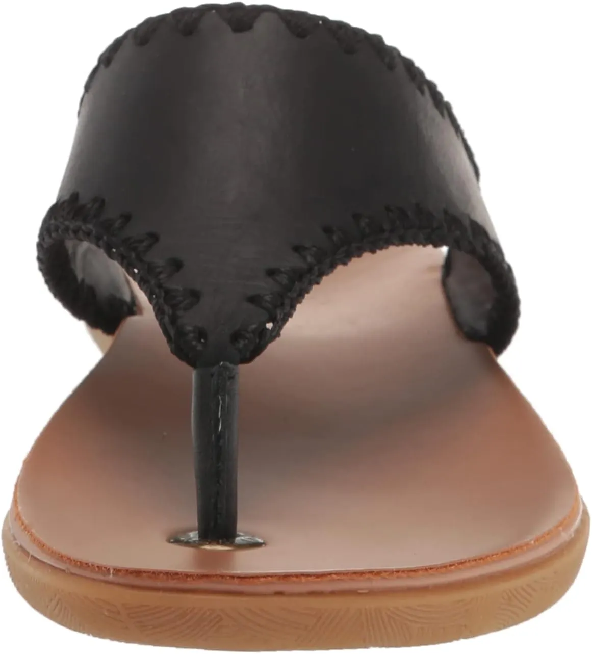 The Sak Women's Leather Shana Thong Crochet, Flip Flop Sandals, Summer Open Toe Shoes