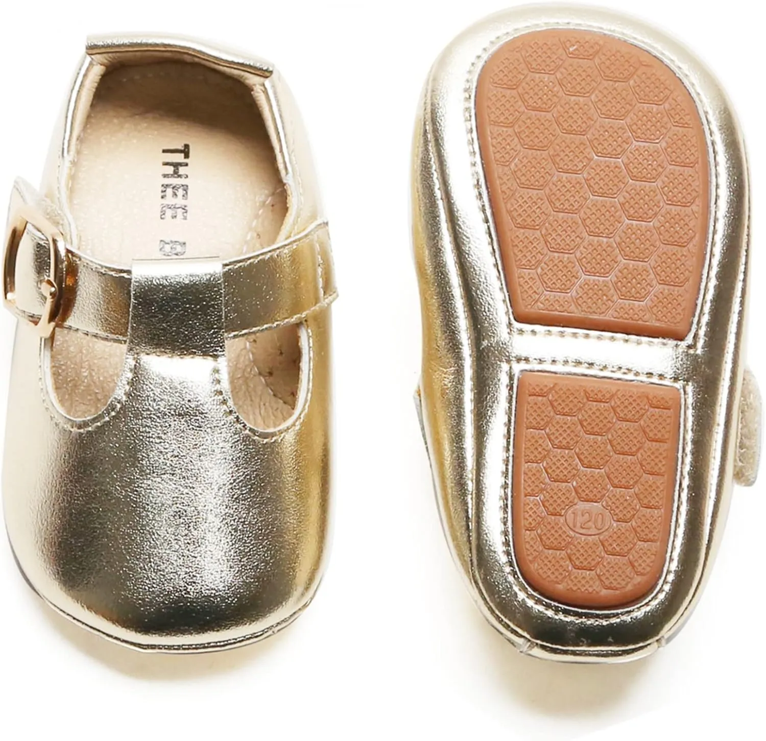 THEE BRON Infant Toddler Baby Soft Sole Leather Shoes for Girls Boys Walking Sneakers