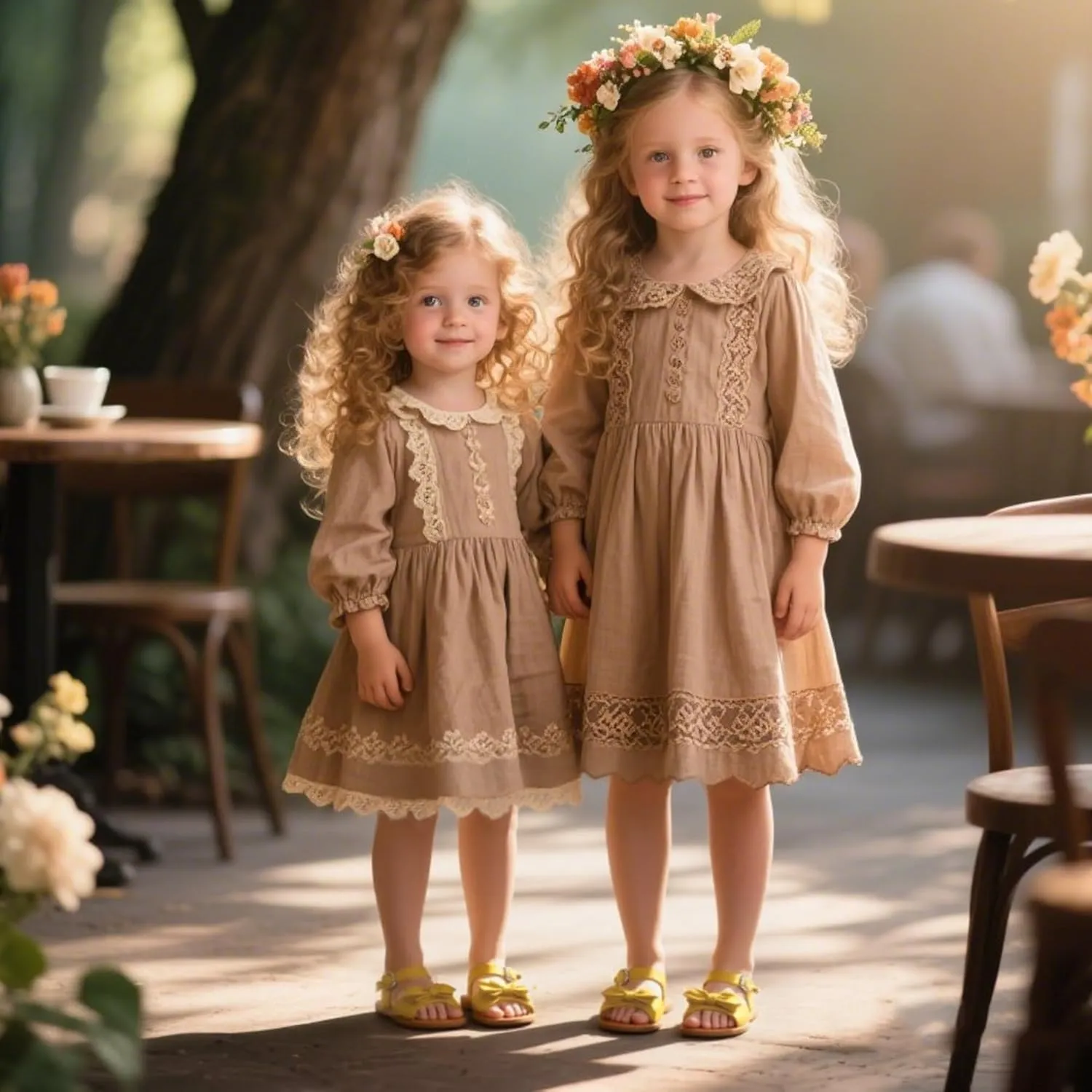 THEE BRON Toddler Girl Dress Sandals Sandalias para Nias
