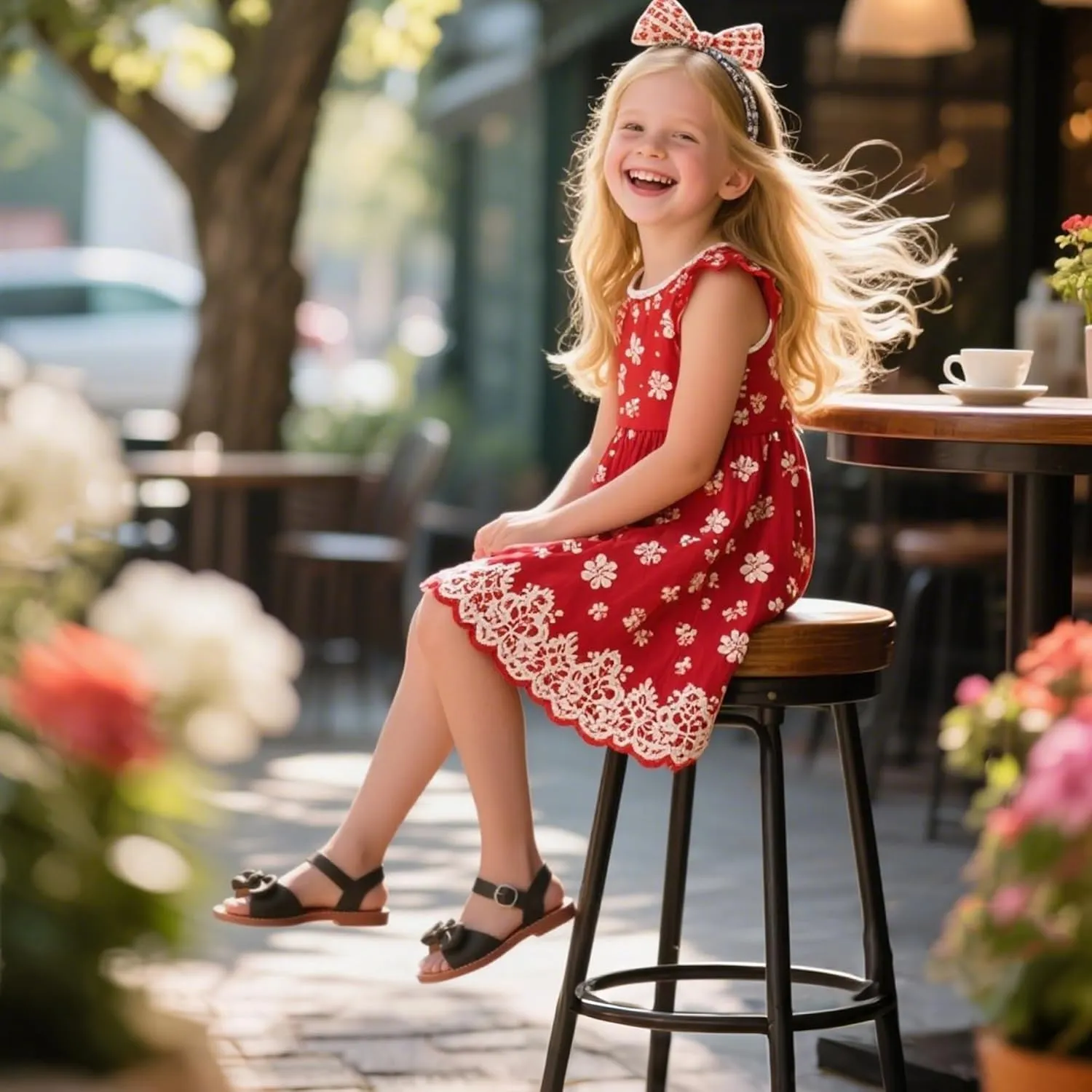 THEE BRON Toddler Girl Dress Sandals Sandalias para Nias