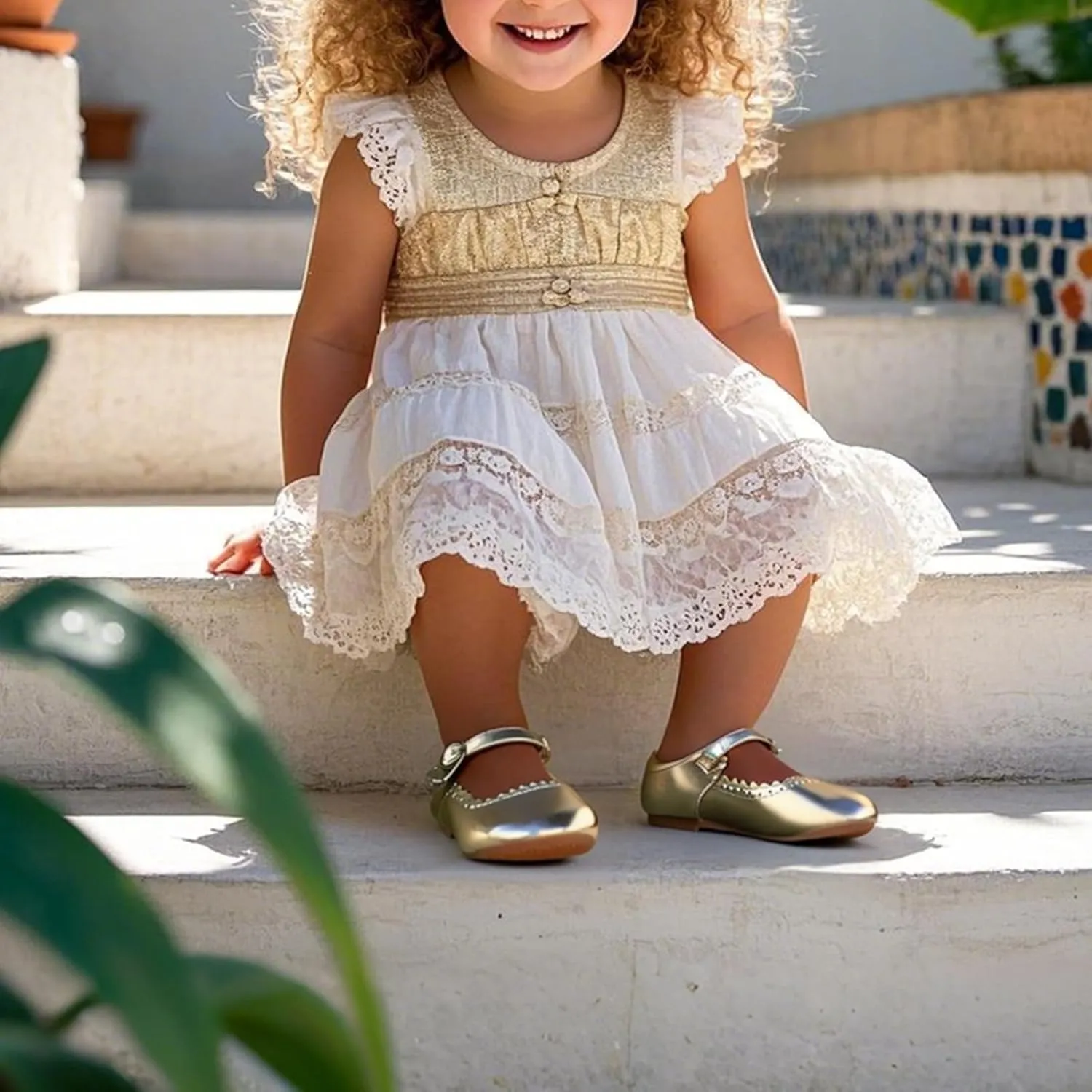 THEE BRON Toddler Mary Janes | Arch Support Leather Princess Shoes | Birthday Party Flats