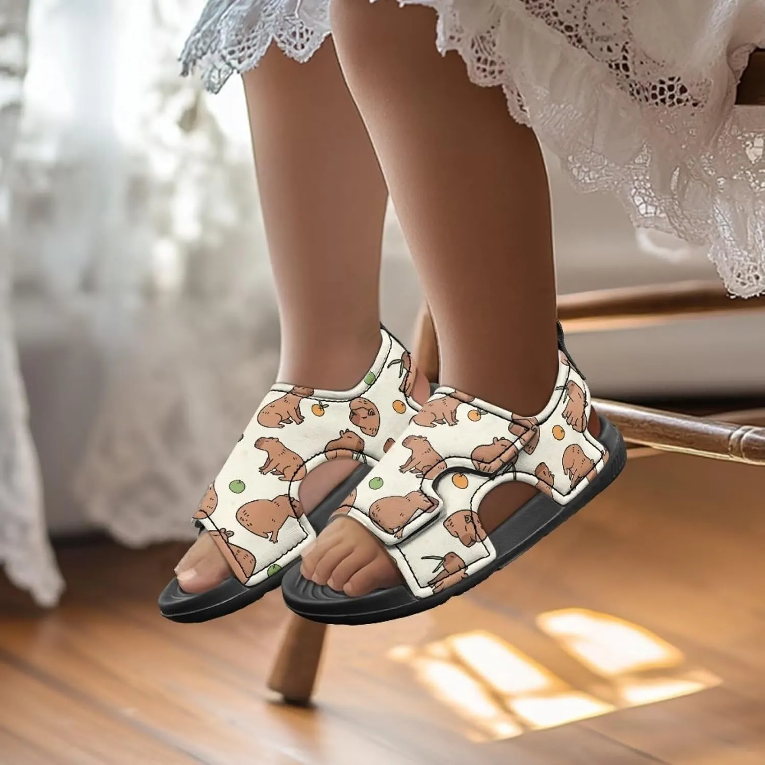 Toddler Boy Sandals Funny Summer Shoes for Kids Slip On Sandals