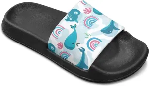 Toddler Boys Slides Sandals for Swim Beach Kids Water Shoes Casual Anti Slip Shower Slippers