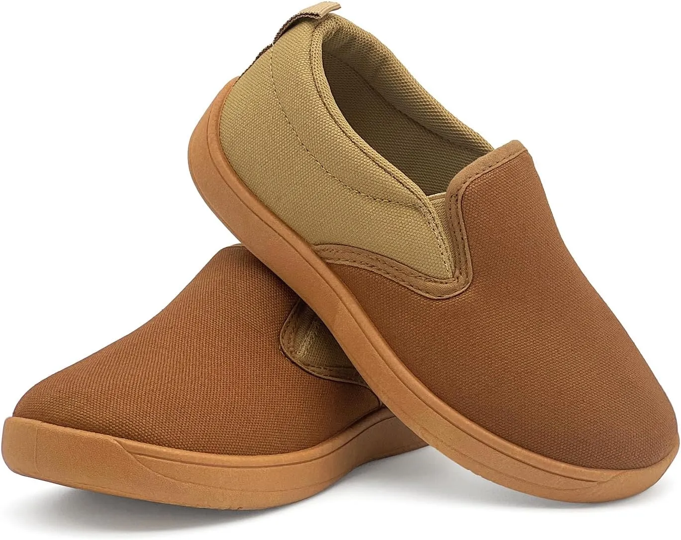 Toddler Kids Wide Barefoot Shoes Girls Boys Minimalist Slip On Canvas Sneakers Lightweight Casual Walking Shoes Fit Naturally Zero-Drop Sole