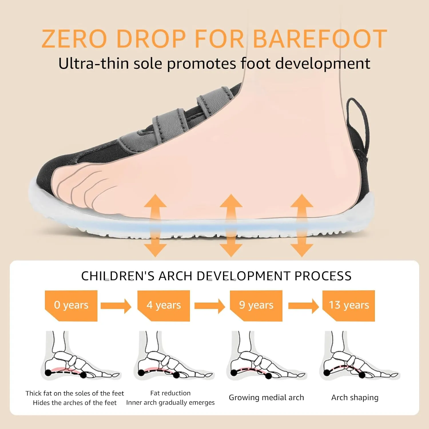 Toddler Lightweight Slip on Sneakers: Boys Barefoot Shoes Kids Walking Shoes Boy Sneakers, Toddler First Walking Shoe Comfort Tennis Activities