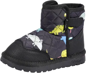 TZJS Boys Girls Winter Boots Kids Lightweight Outdoor Hiking Warm Snow Boot Faux Fur Lined Cold Weather Shoes for Toddler/Little Kids