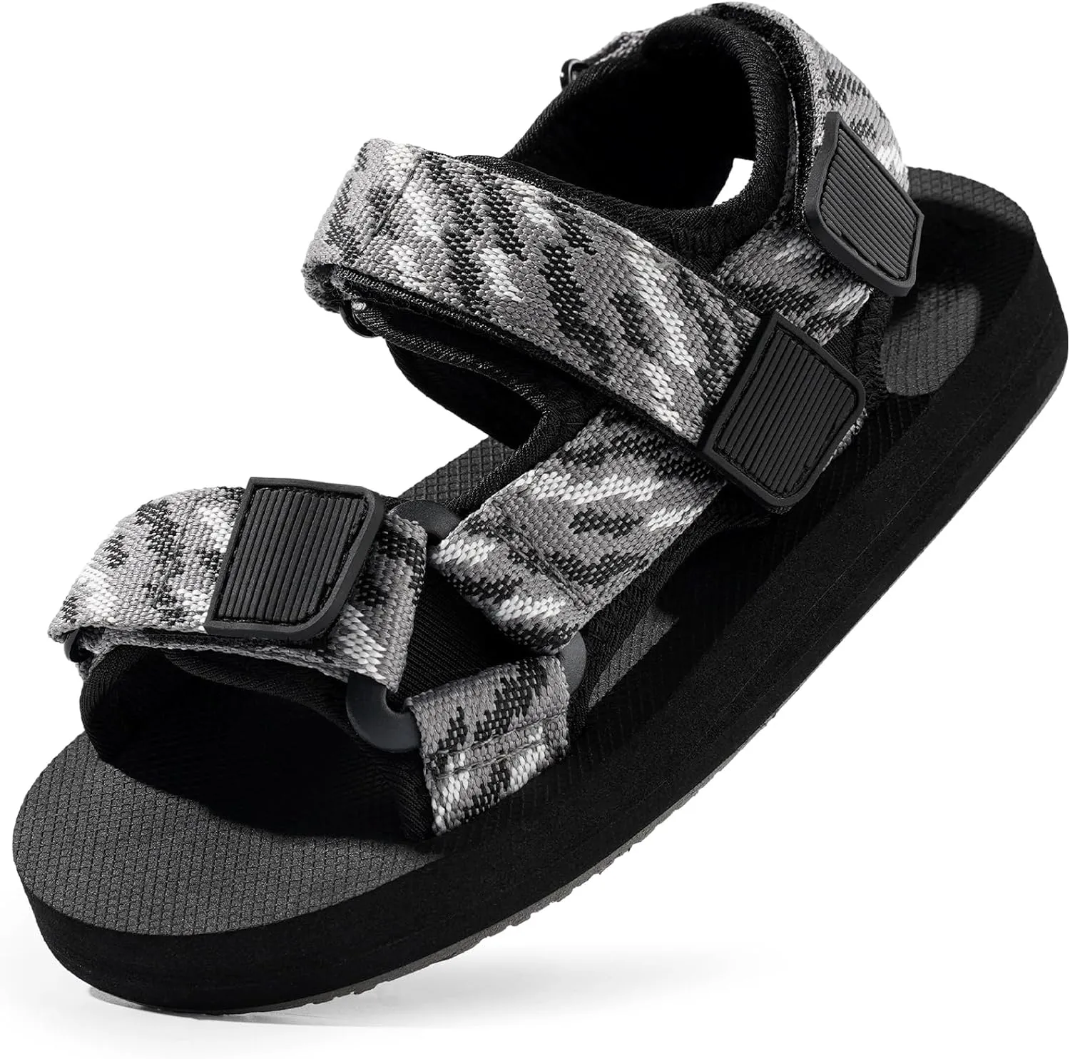 Unisex-Child Big Kids Sandals Adjustable Straps Slip on Athletic Sandals Outdoor Casual Shoes