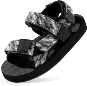 Unisex-Child Big Kids Sandals Adjustable Straps Slip on Athletic Sandals Outdoor Casual Shoes