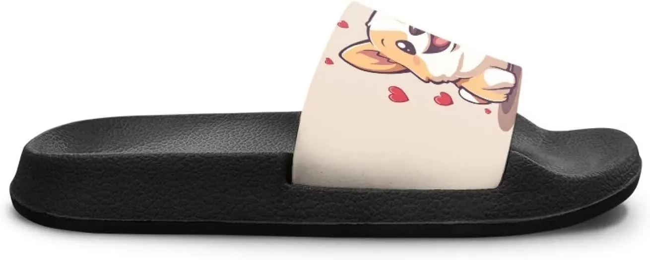 Unisex Slides for Girls Boys Comfortable Slippers Slides Non-slip Shower Shoes House Fashion Thick for Indoor & Outdoor Gifts