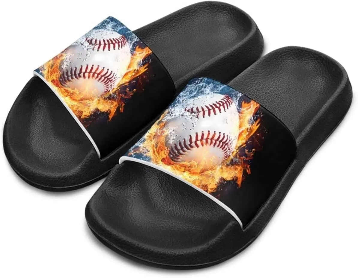 Unisex Slides for Kids Girls Boys Sandals Thick Sole Non Slip Shower Shoes Comfortable House Slippers Fashion Gifts