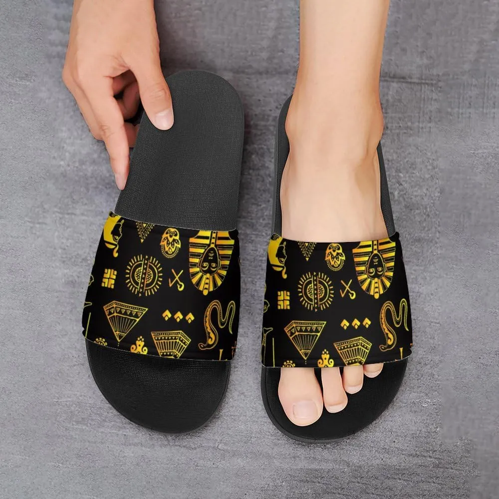 Unisex Slides for Women Men, Comfortable Slippers Slides, Non-slip Shower Shoes House Fashion Thick for Indoor & Outdoor（24082104）