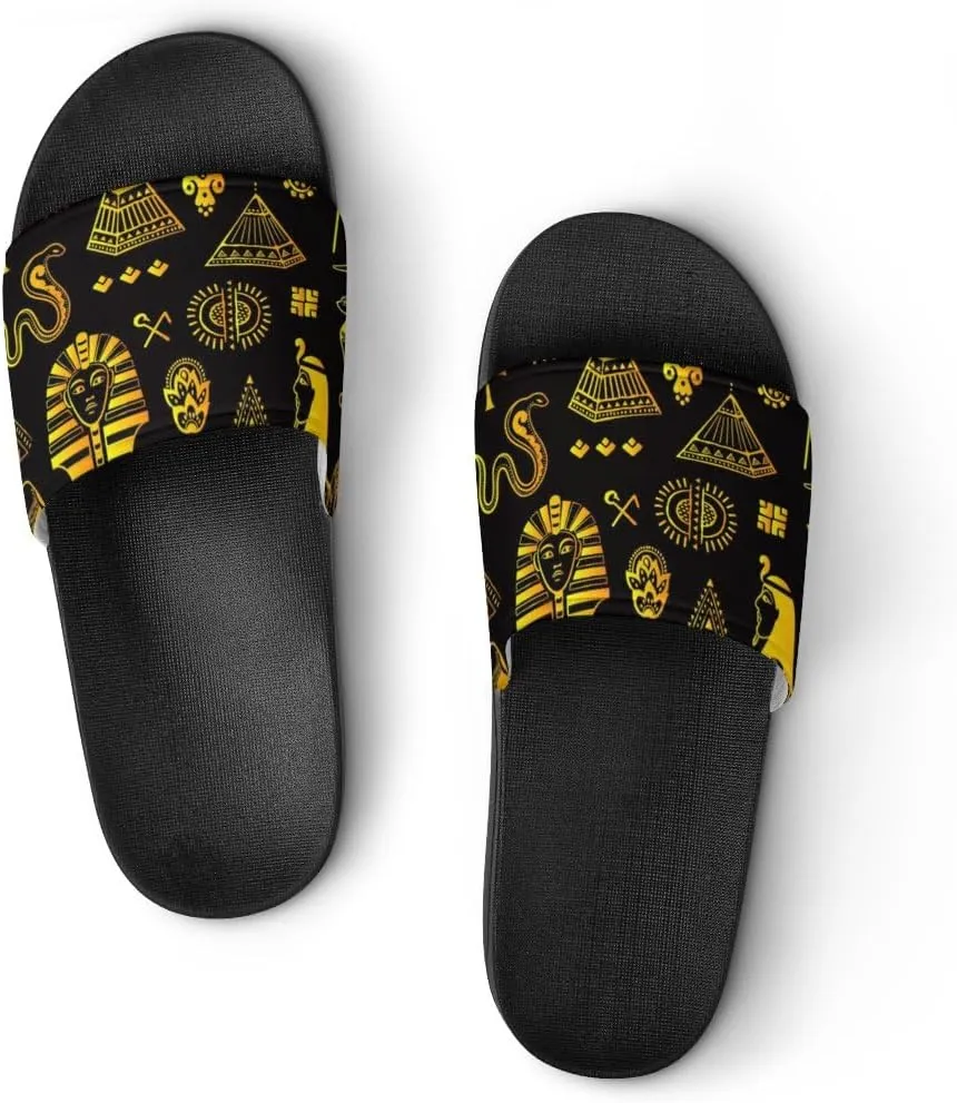 Unisex Slides for Women Men, Comfortable Slippers Slides, Non-slip Shower Shoes House Fashion Thick for Indoor & Outdoor（24082104）