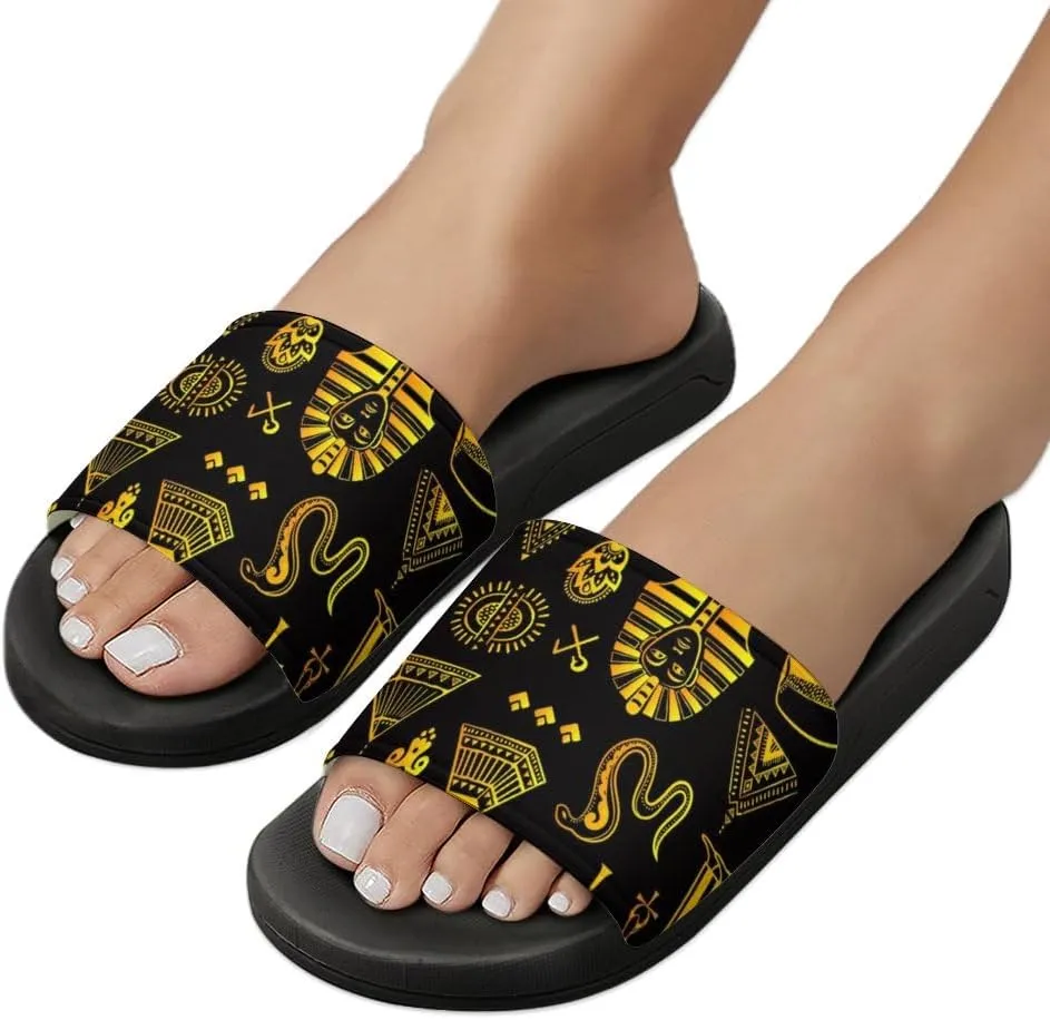 Unisex Slides for Women Men, Comfortable Slippers Slides, Non-slip Shower Shoes House Fashion Thick for Indoor & Outdoor（24082104）