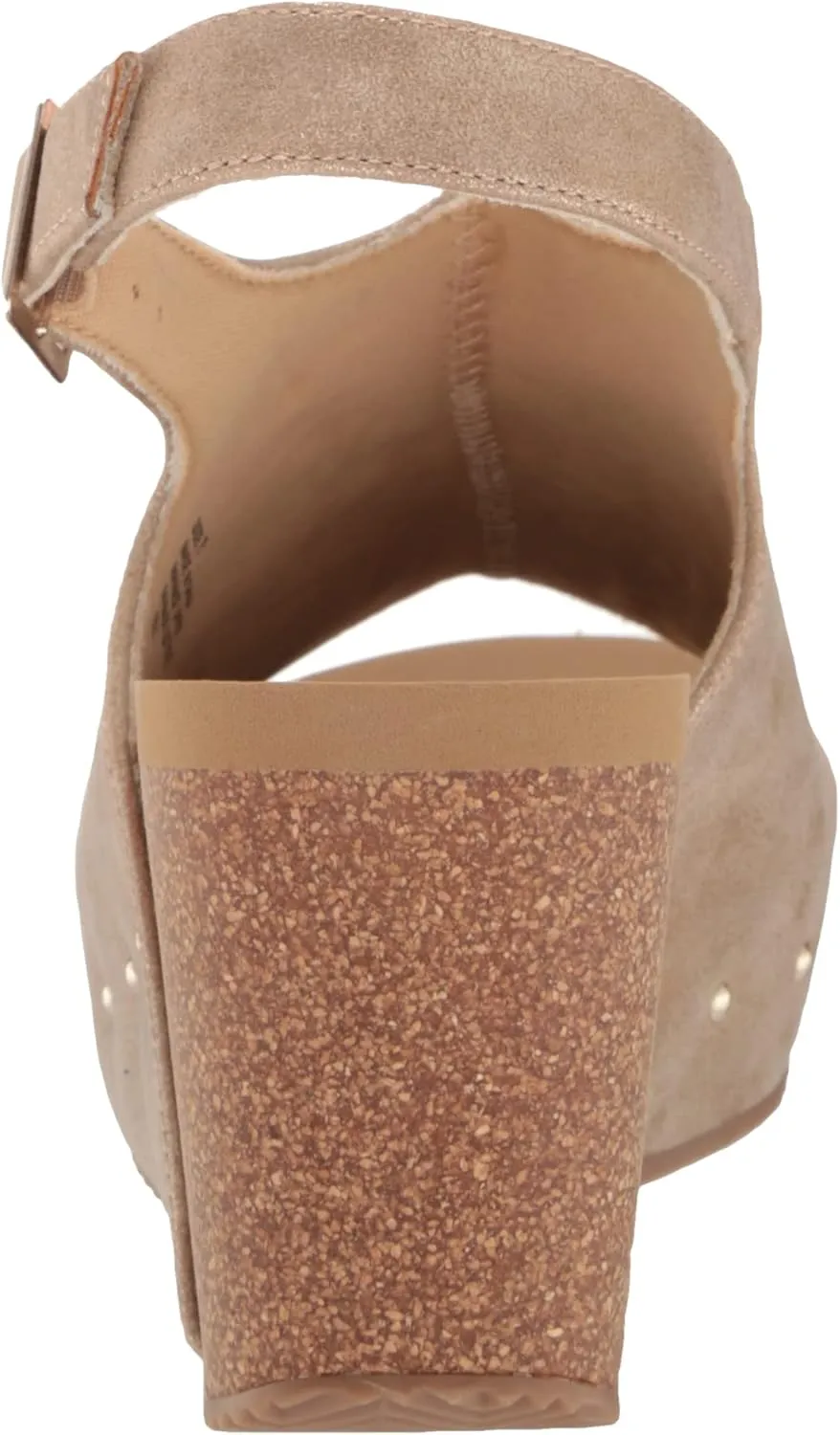 VOLATILE Division Wedge Sandals for Women Featuring Cork Covered Bottom with EVA Insole and Rubber Outsole