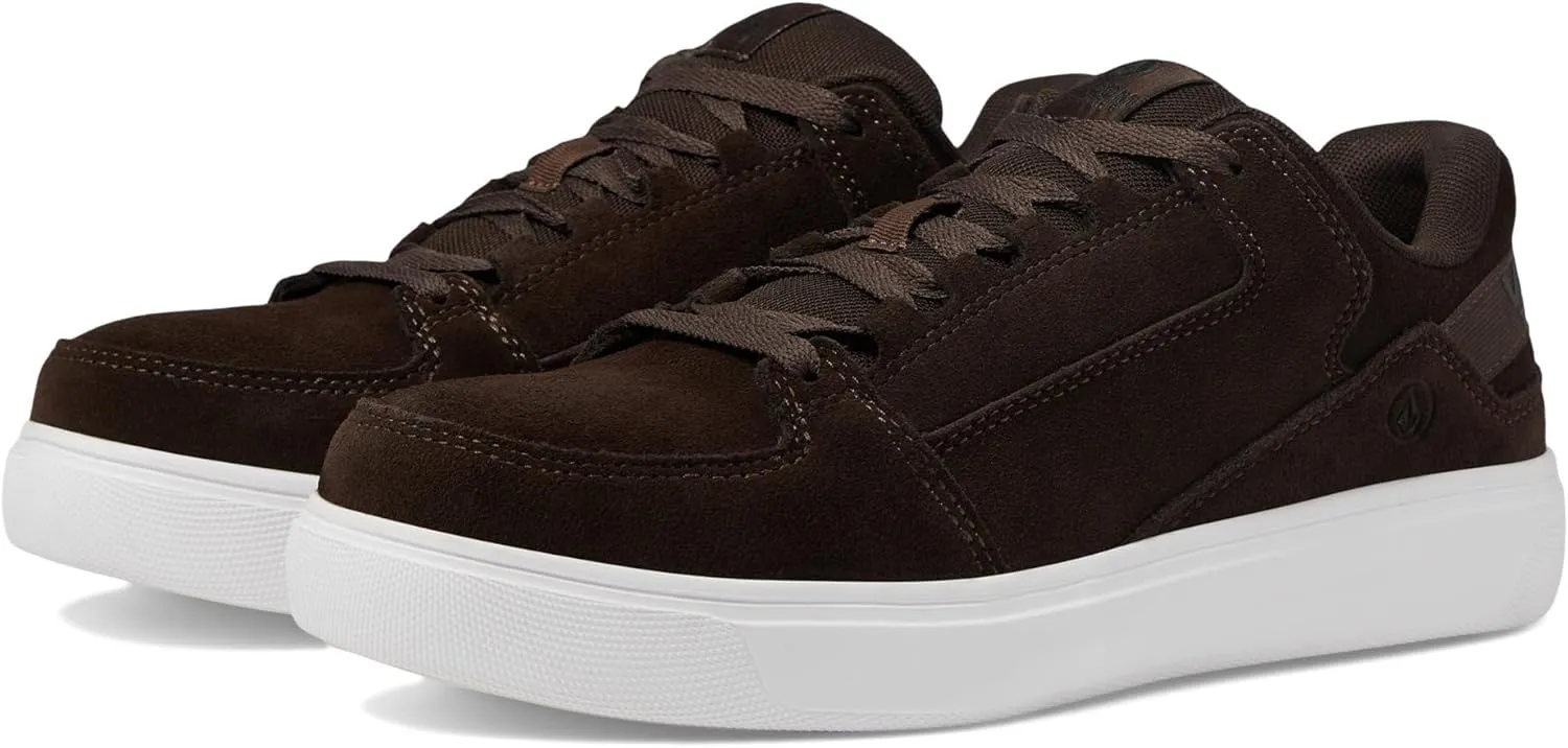 Volcom® Evolve EH Comp Toe Men Shoes – Suede and Leather Upper – Soft Insole – Memory Foam Cushioning Dark Brown 12 W