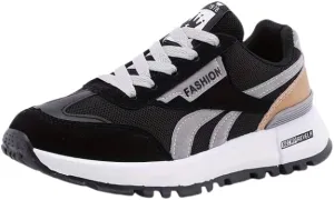 Warm and Lightweight Women's Fleece Lining Colorblock Sneakers with Soft Sole and Platform for Comfortable Walking