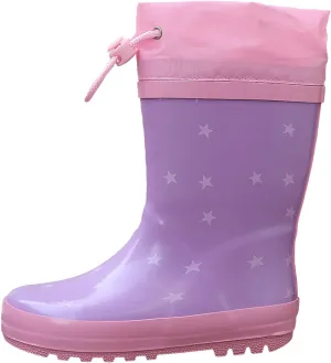 Waterproof Rain Boots for Toddler and Kids - Boys Girls Rubber Rain Boots with Easy on Handles for Outdoor Playing