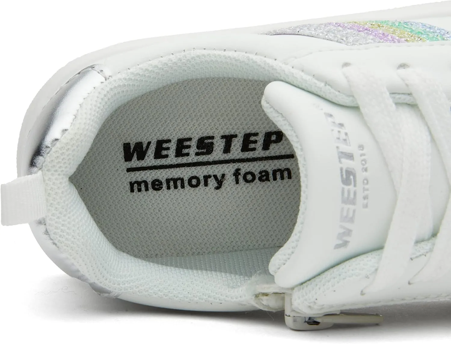 Weestep Girls Casual Slip On Comfort Fashion Sneaker Glitter Shoes for Toddler and Little Kid
