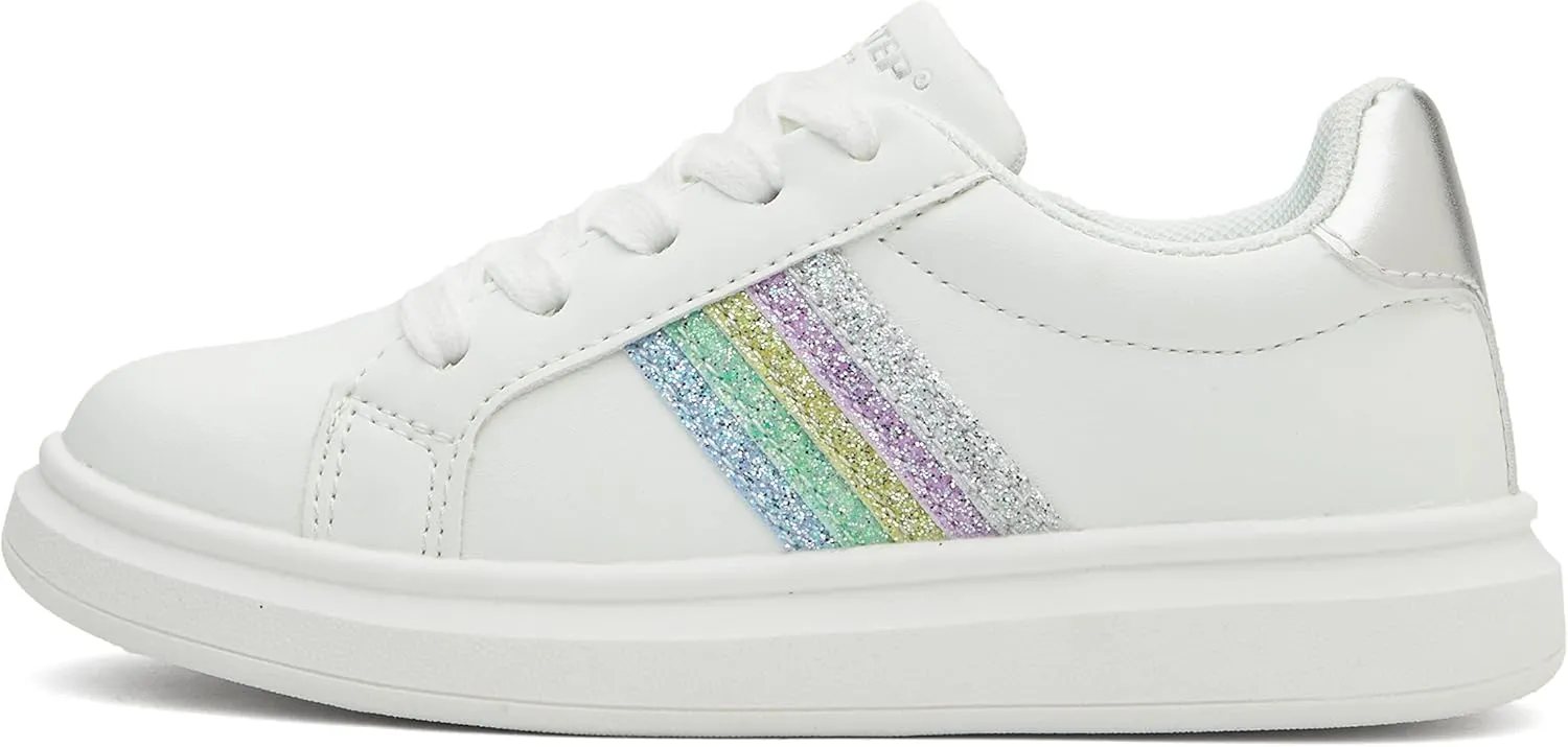 Weestep Girls Casual Slip On Comfort Fashion Sneaker Glitter Shoes for Toddler and Little Kid
