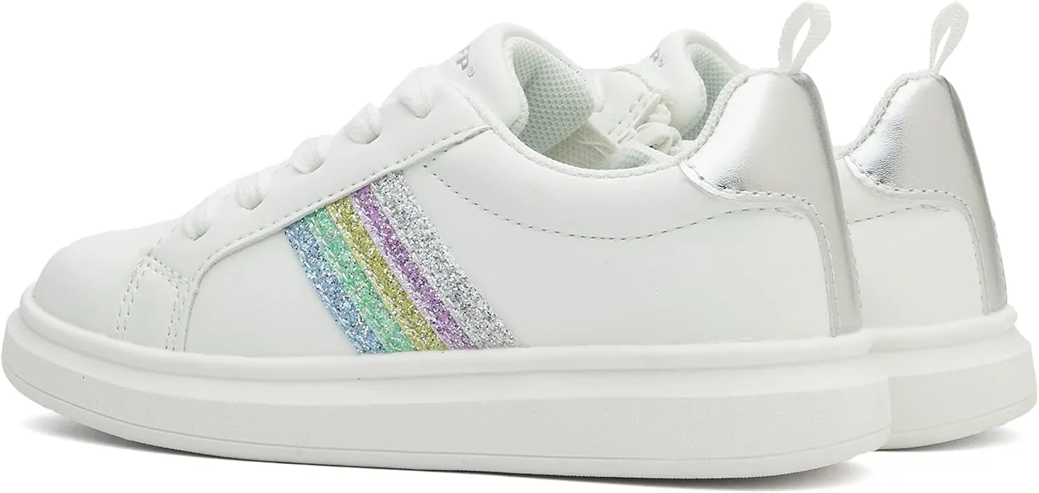Weestep Girls Casual Slip On Comfort Fashion Sneaker Glitter Shoes for Toddler and Little Kid