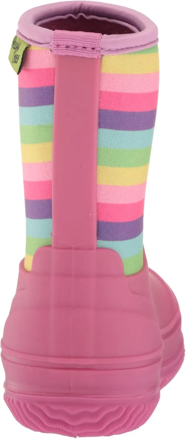 Western Chief Kids Freestyle Neoprene Outdoor Boot, Lightweight, Kid Friendly for Boys and Girls Waterproof Boot for Rain, Mud, Cold Weather, Snow
