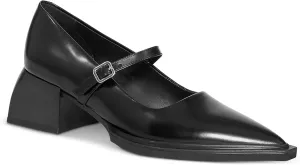 Wide Welt Mary Jane Pumps for Women Pointed Toe Buckle Strap Mary Janes Chunky Heeled Flats Comfort Casual Block Heel Shoes