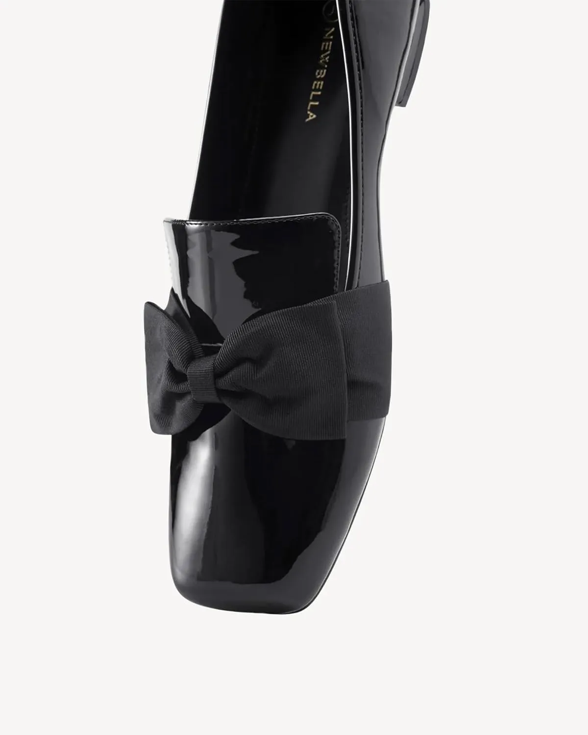 Women Square Toe Flat Loafers with Wide Last Daily, Large Size Dressy Shoe Slip On Flats Shoes
