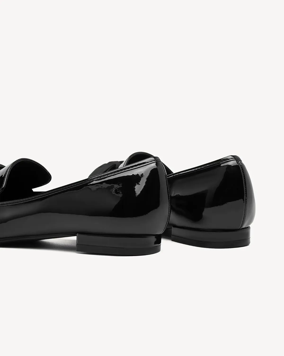 Women Square Toe Flat Loafers with Wide Last Daily, Large Size Dressy Shoe Slip On Flats Shoes