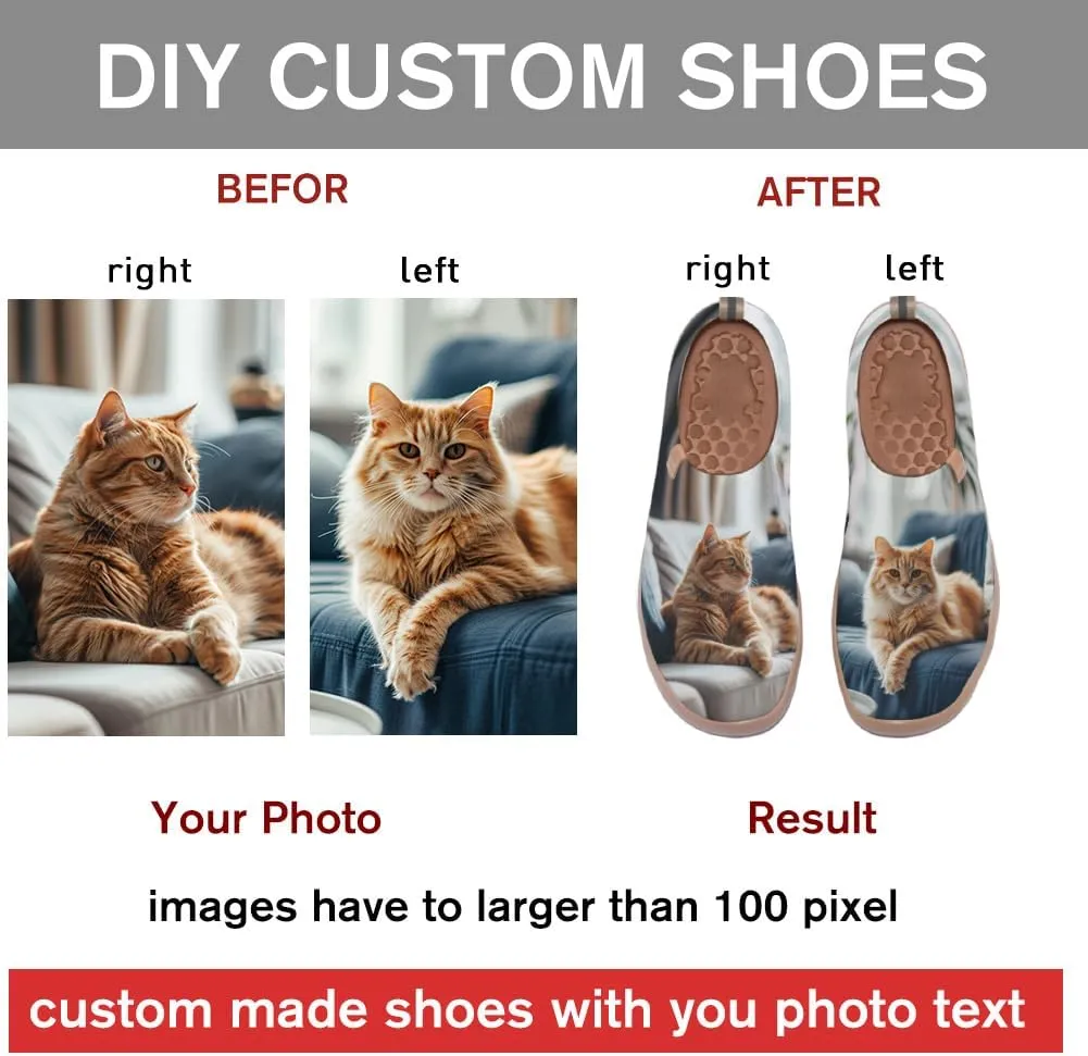 Women's Casual Knitted Shoes Art Painted Slip On Loafers, Lightweight Comfort Walking Sneakers