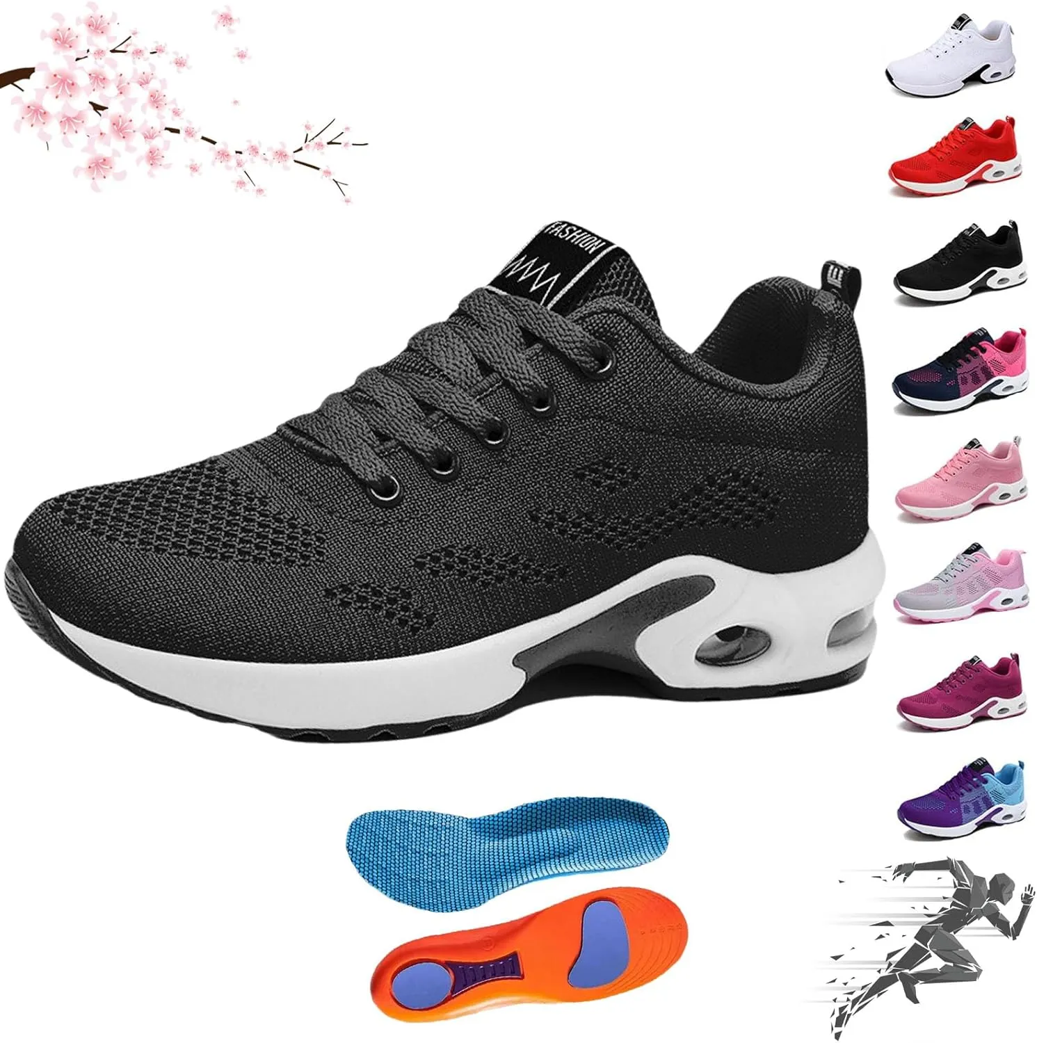 Women's Cloud Walk Pro Sneakers, Super Breathable Soft Casual Shoes, Ergonomic Pain Relief Shoe Trainers Orthopaedic