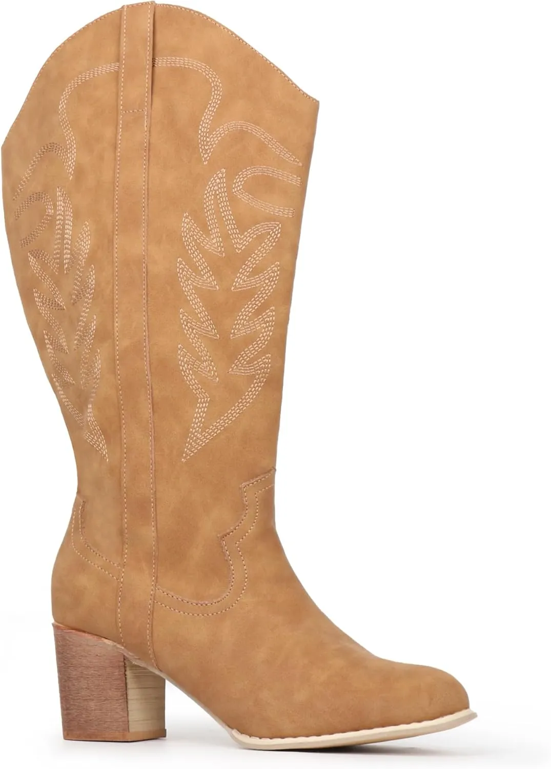 Women's Extra Wide Calf Cowboy Boots Embroidered Western Cowgirl Knee High Boots